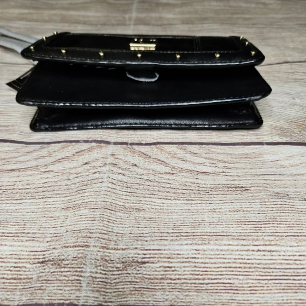 Victoria's secret tech black gold studded Wristlet clutch wallet - Picture 5 of 10